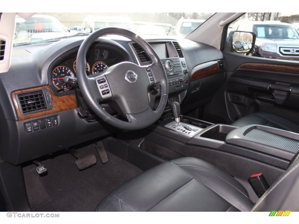 Charcoal Interior 2010 Nissan Armada Platinum 4WD Photo #76321409