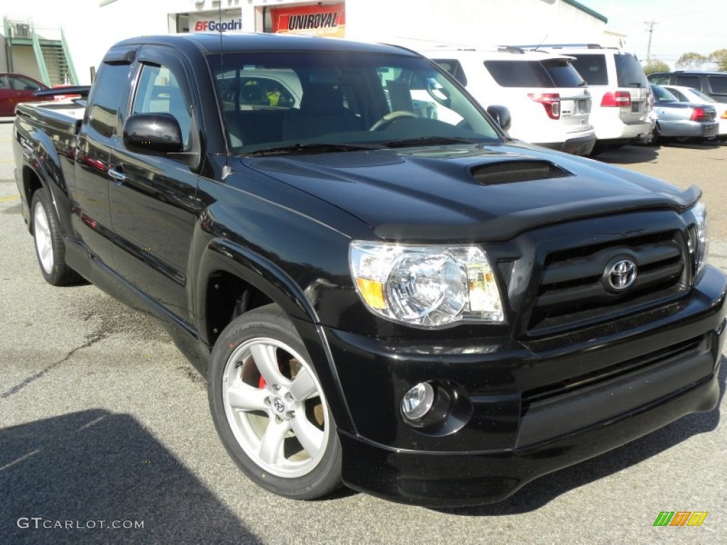 2008 Tacoma X-Runner - Black Sand Pearl / Graphite Gray photo #1