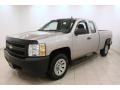 Silver Birch Metallic 2008 Chevrolet Silverado 1500 Work Truck Extended Cab Exterior