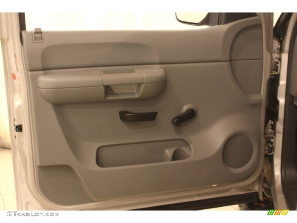 2008 Chevrolet Silverado 1500 Work Truck Extended Cab Dark Titanium Door Panel Photo #76321445