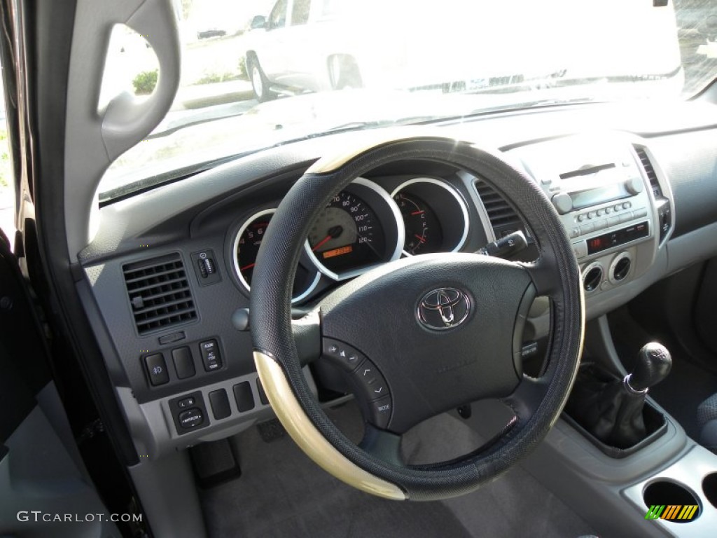 2008 Toyota Tacoma X-Runner Graphite Gray Steering Wheel Photo #76321474
