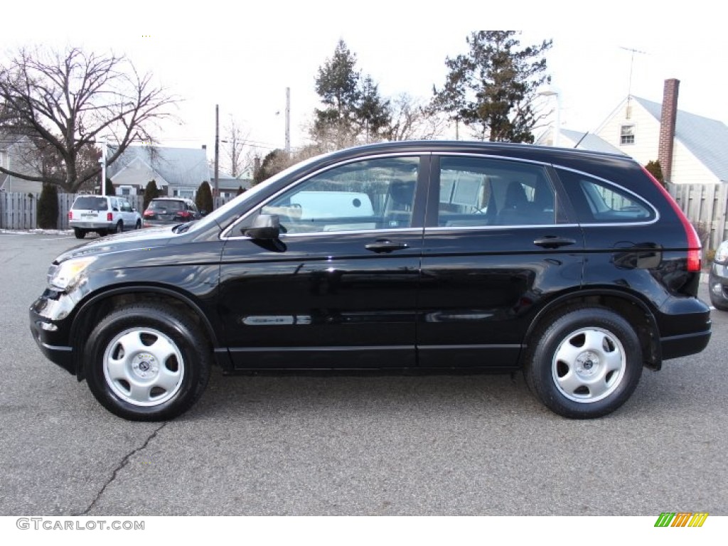 2010 CR-V LX AWD - Crystal Black Pearl / Black photo #6