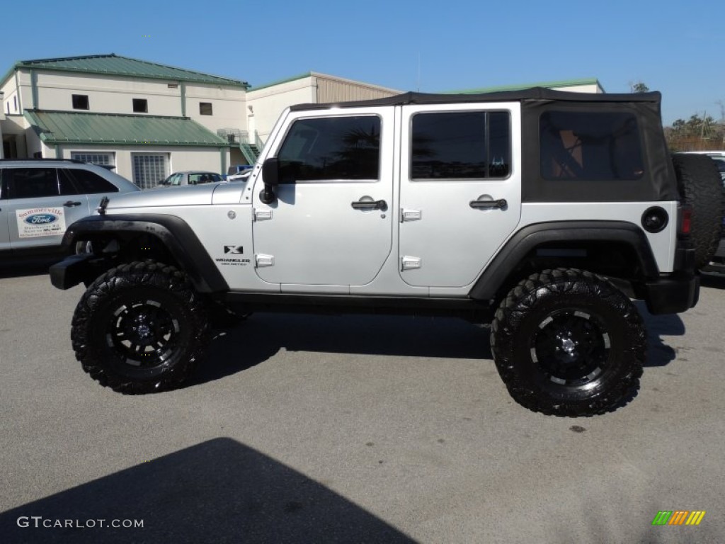 Bright Silver Metallic 2007 Jeep Wrangler Unlimited X 4x4 Exterior Photo #76322183