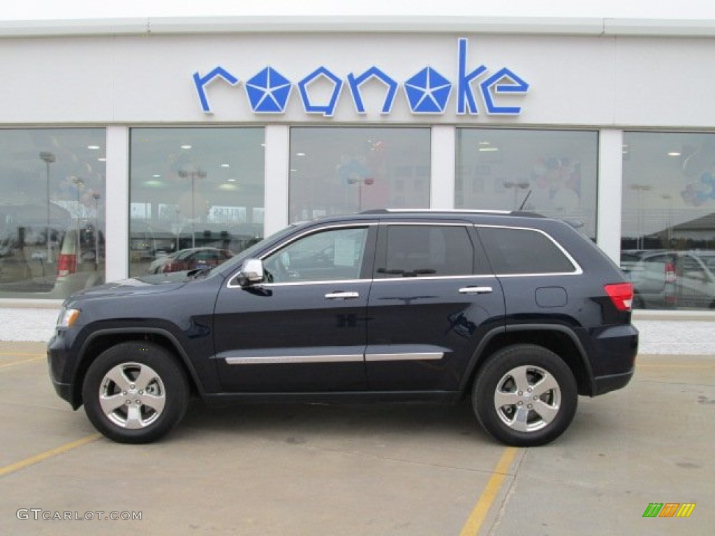 2013 Grand Cherokee Limited 4x4 - True Blue Pearl / Black/Light Frost Beige photo #1