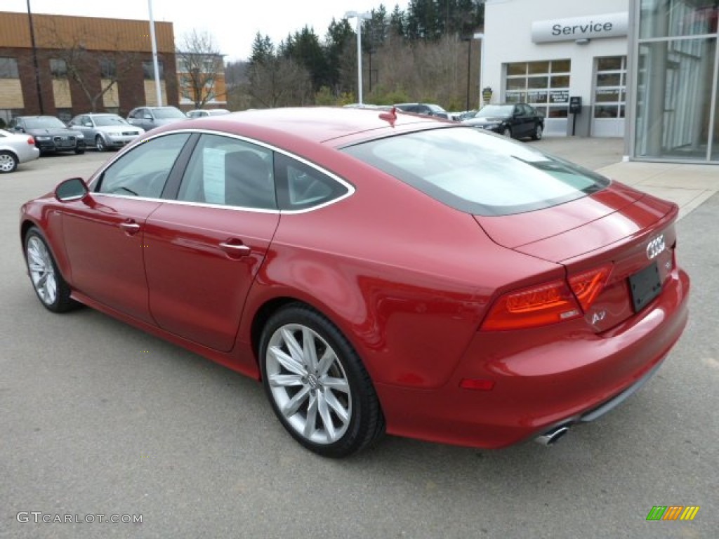 Garnet Red Pearl Effect 2012 Audi A7 3.0T quattro Premium Exterior Photo #76322823