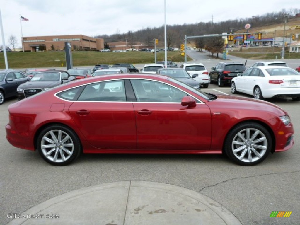 Garnet Red Pearl Effect 2012 Audi A7 3.0T quattro Premium Exterior Photo #76322859