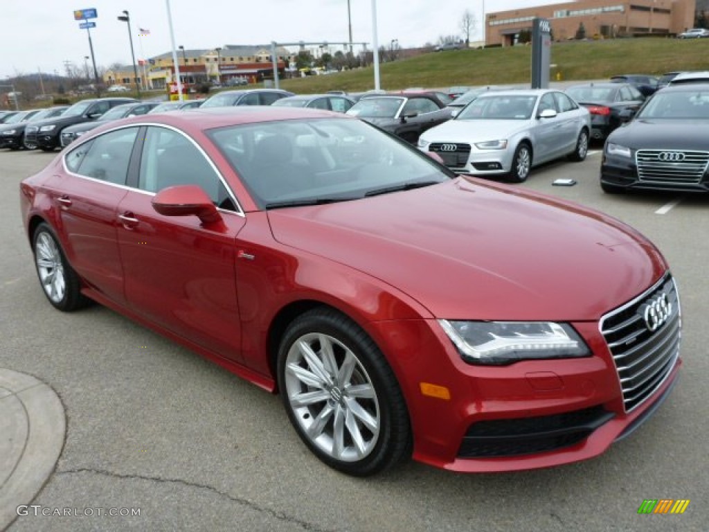 Garnet Red Pearl Effect 2012 Audi A7 3.0T quattro Premium Exterior Photo #76322873