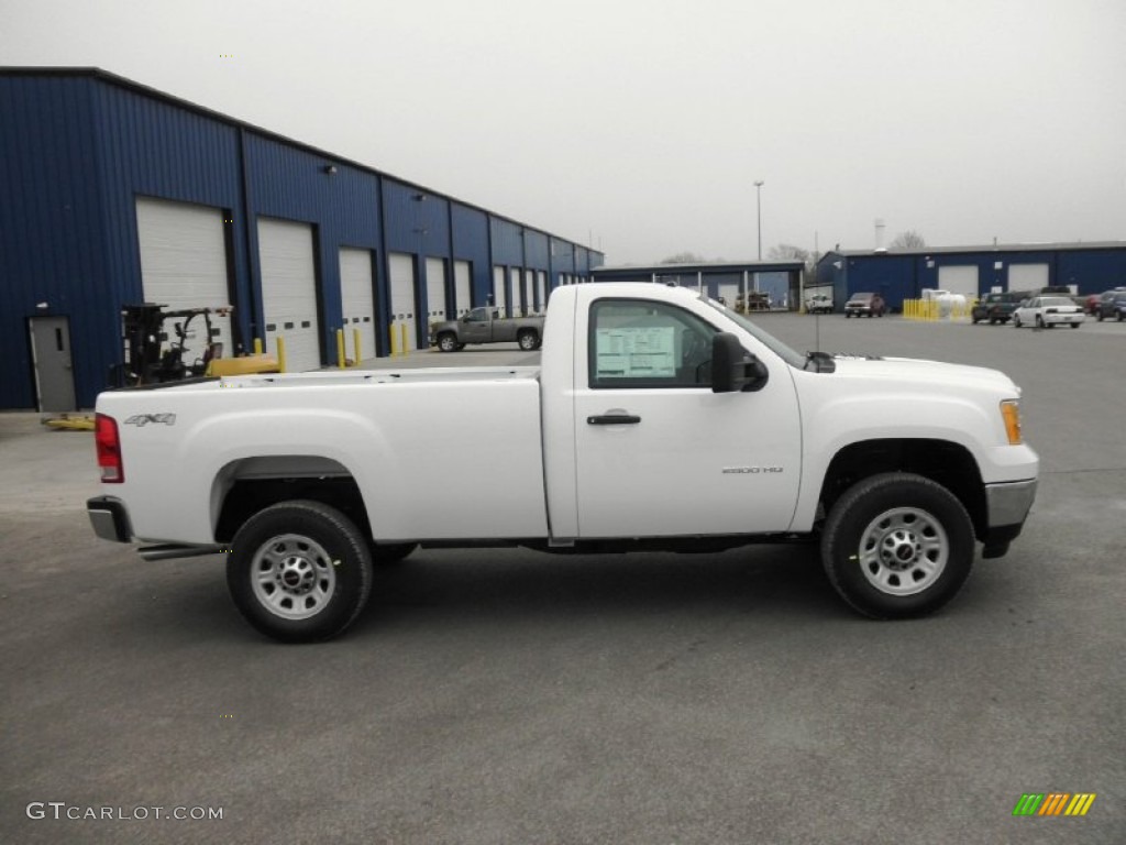 Summit White 2013 GMC Sierra 2500HD Regular Cab 4x4 Exterior Photo #76322885