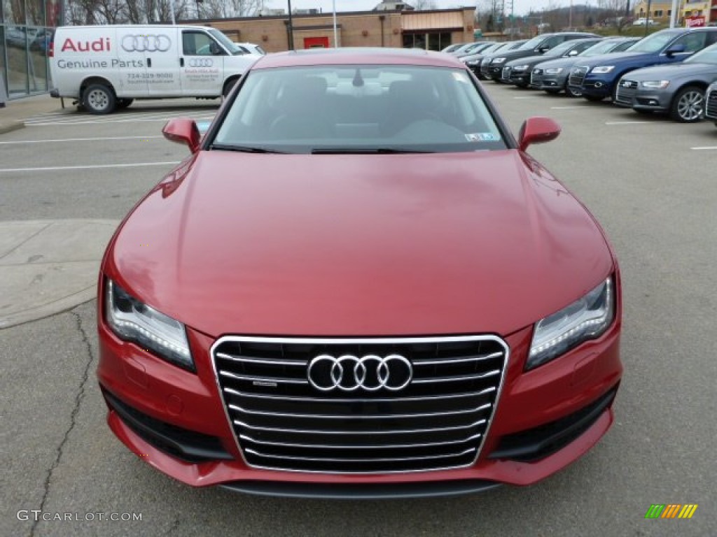 Garnet Red Pearl Effect 2012 Audi A7 3.0T quattro Premium Exterior Photo #76322888