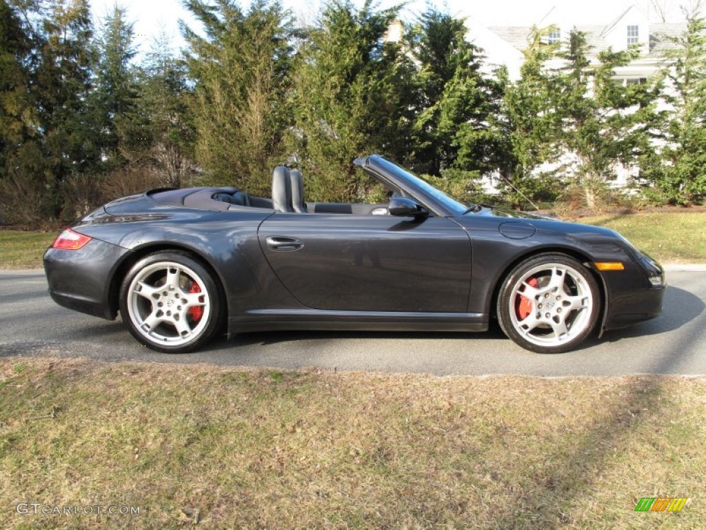 Atlas Grey Metallic 2006 Porsche 911 Carrera 4S Cabriolet Exterior Photo #76323001