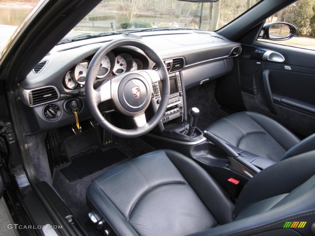 Sea Blue Interior 2006 Porsche 911 Carrera 4S Cabriolet Photo #76323083