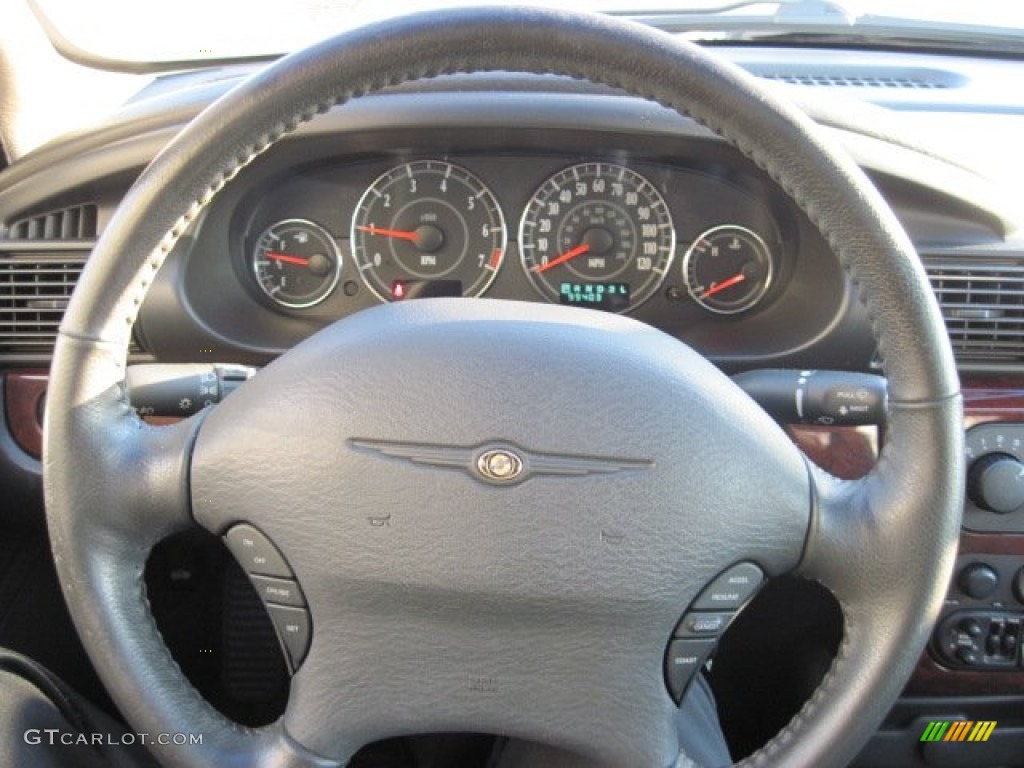 2001 Sebring LXi Sedan - Sterling Blue Satin Glow / Dark Slate Gray photo #10