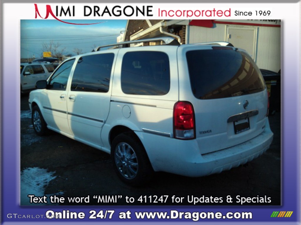 2005 Terraza CXL AWD - Frost White Metallic / Gray photo #7