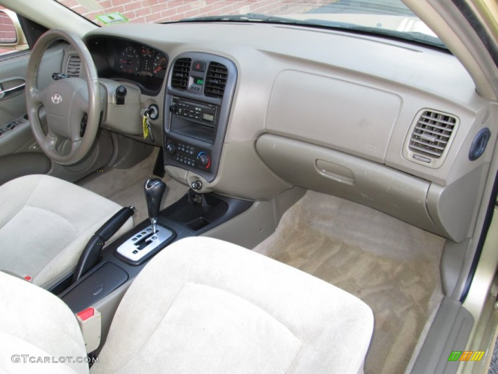 2004 Hyundai Sonata Standard Sonata Model Beige Dashboard Photo #76324822