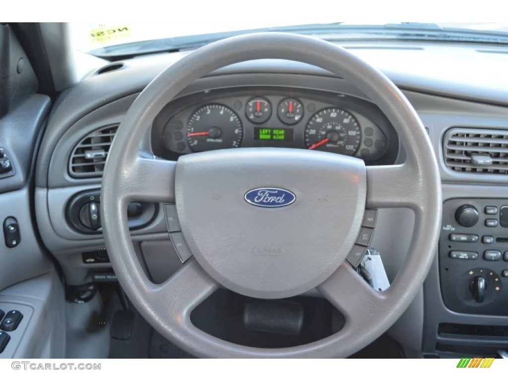 2004 Ford Taurus SES Sedan Medium Graphite Steering Wheel Photo #76324922