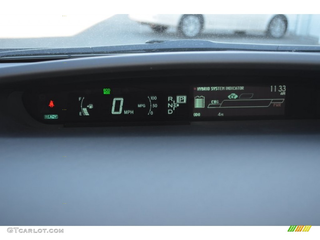 2013 Toyota Prius Three Hybrid Gauges Photo #76325673