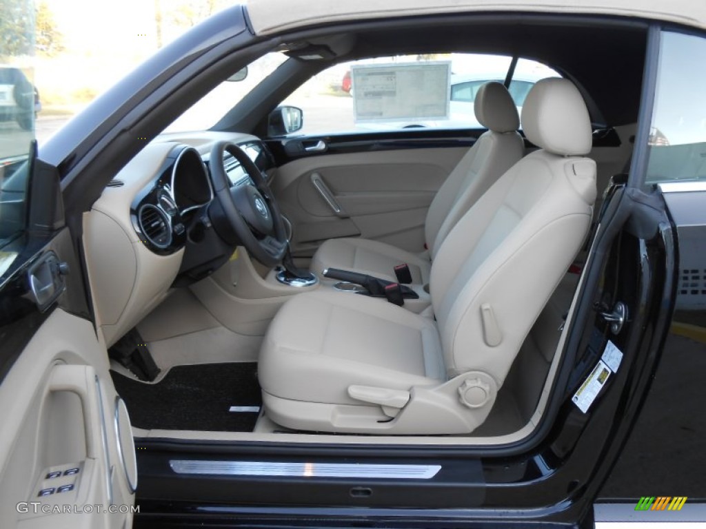 Beige Interior 2013 Volkswagen Beetle 2.5L Convertible Photo #76326251
