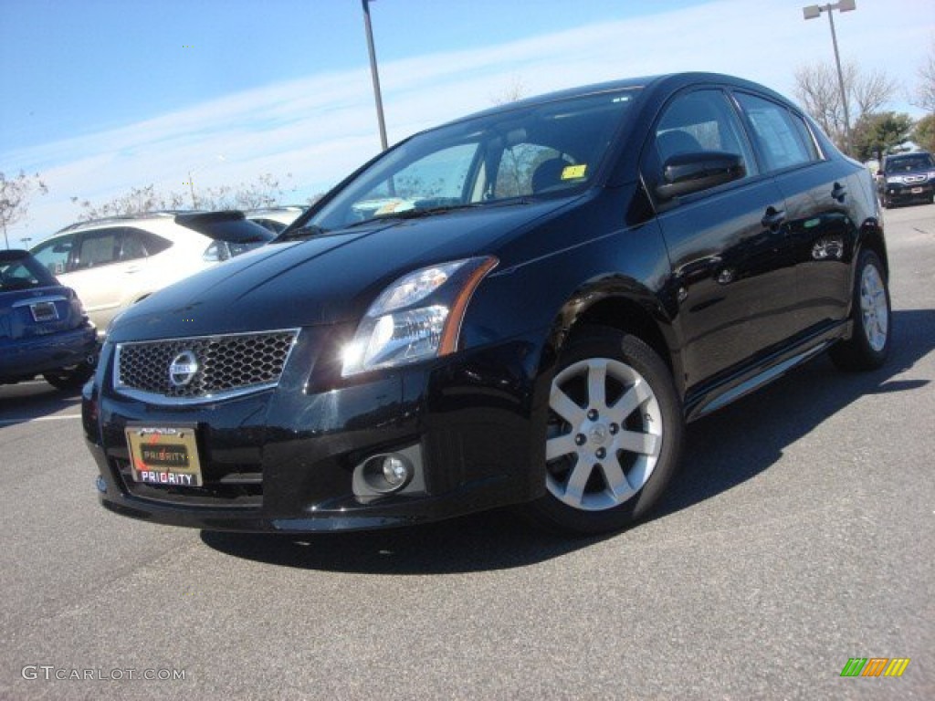 2012 Sentra 2.0 SR - Super Black / Charcoal photo #1