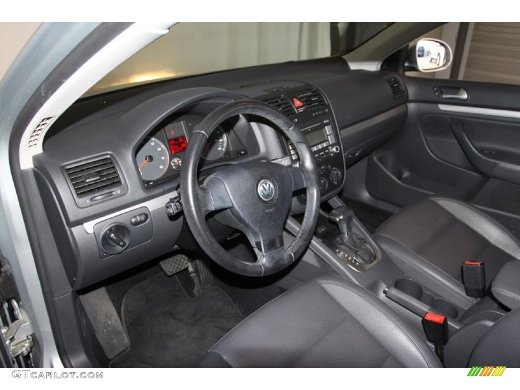 Anthracite Black Interior 2008 Volkswagen Jetta SE Sedan Photo #76328289