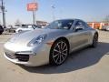 Platinum Silver Metallic 2013 Porsche 911 Carrera 4S Coupe Exterior