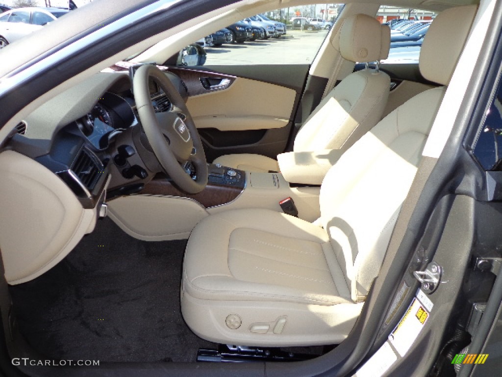 2013 A7 3.0T quattro Premium Plus - Dakota Gray Metallic / Velvet Beige photo #8