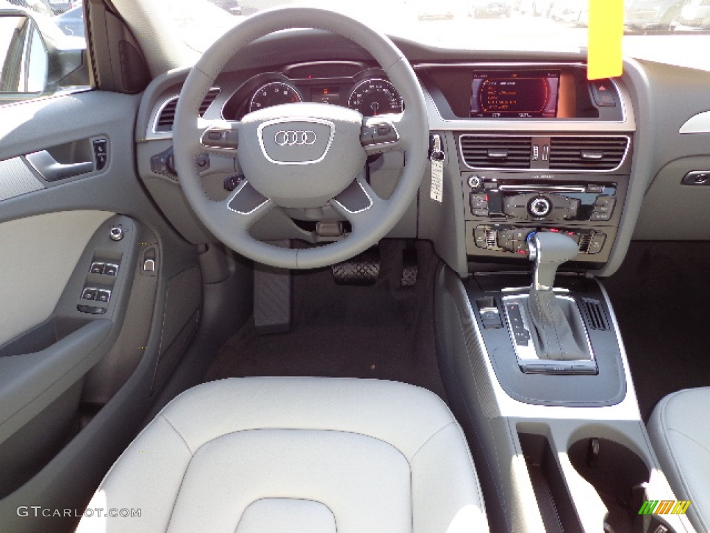 2013 Audi A4 2.0T Sedan Titanium Gray Dashboard Photo #76330124