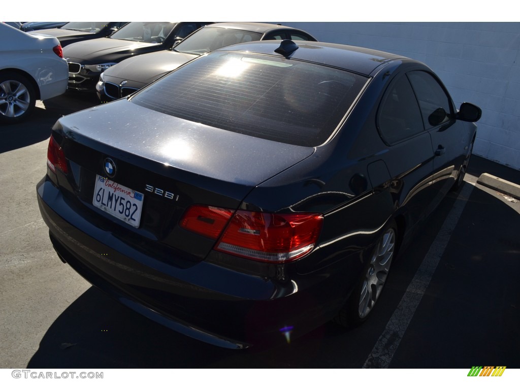 2010 3 Series 328i Coupe - Black Sapphire Metallic / Beige photo #3