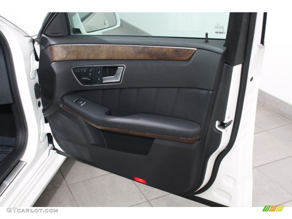 2010 Mercedes-Benz E 350 4Matic Sedan Black Door Panel Photo #76330700