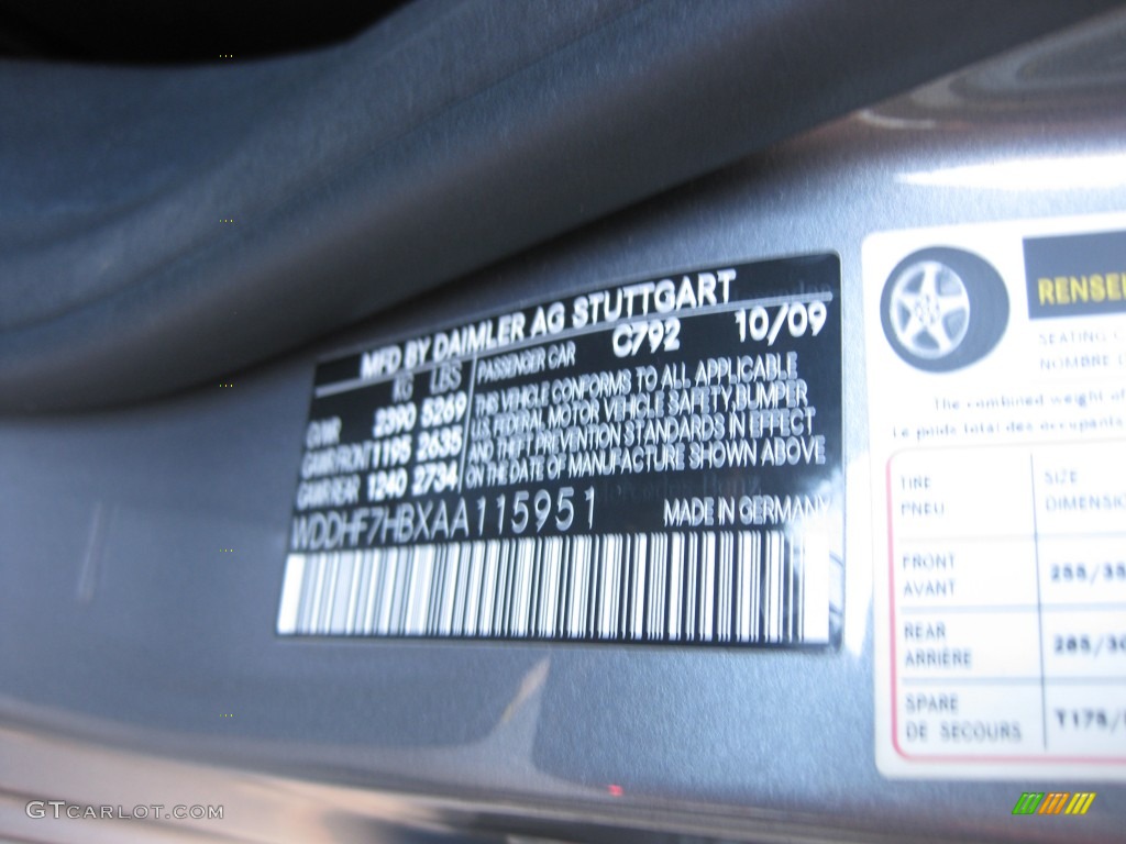 2010 E Color Code 792 for Palladium Silver Metallic Photo #76330719