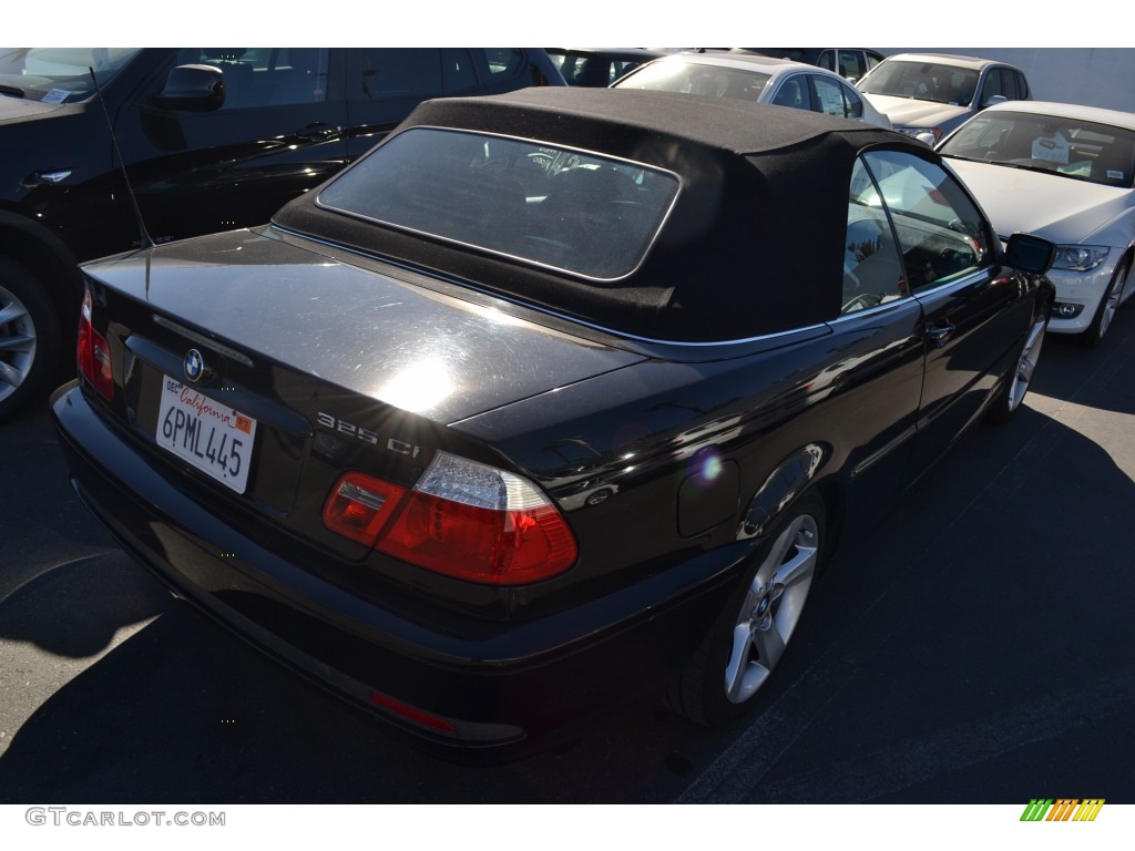 2006 3 Series 325i Convertible - Jet Black / Black photo #3