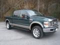 2008 Forest Green Metallic Ford F250 Super Duty Lariat Crew Cab 4x4  photo #1