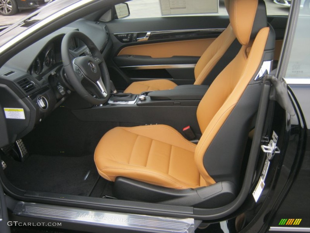 Natural Beige/Black Interior 2013 Mercedes-Benz E 350 Coupe Photo #76331768