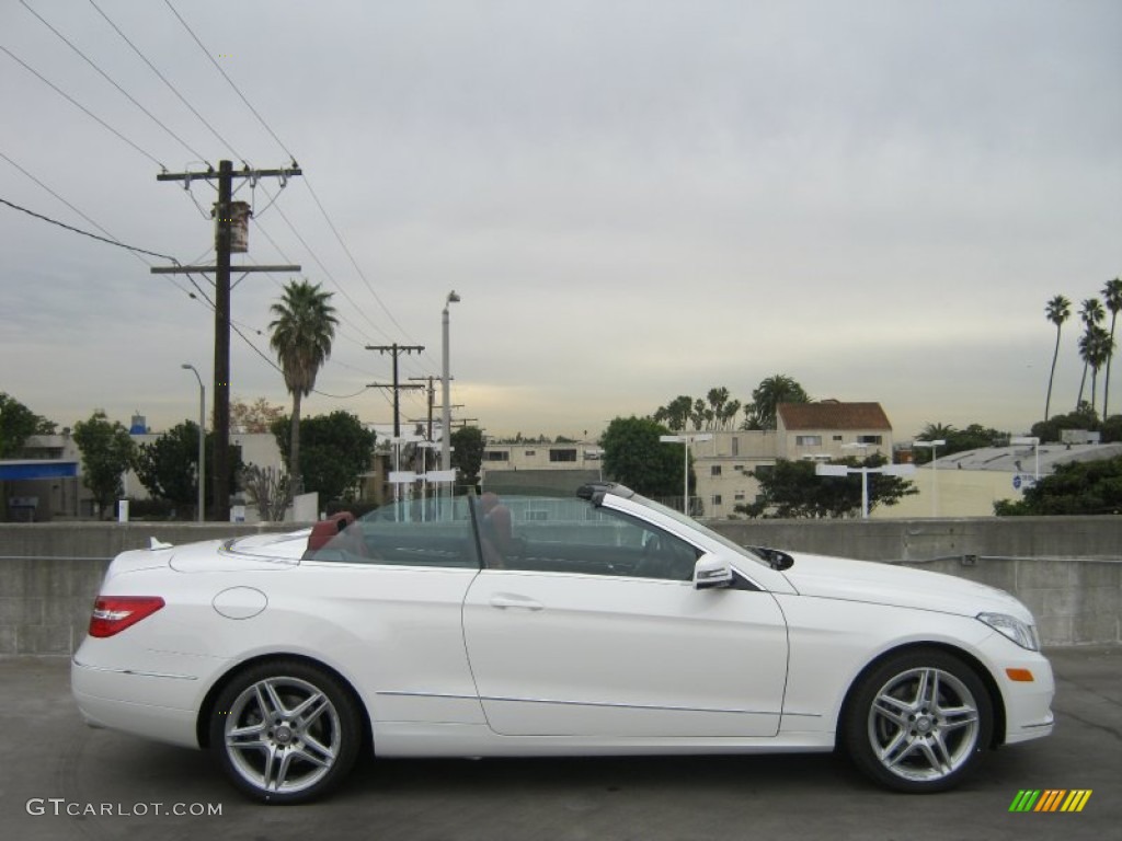 Polar White 2013 Mercedes-Benz E 350 Cabriolet Exterior Photo #76331822