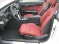 2013 Mercedes-Benz E Red/Black Interior Front Seat Photo