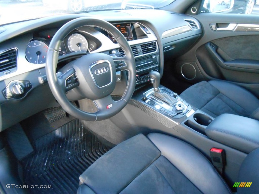 Black/Black Interior 2012 Audi S4 3.0T quattro Sedan Photo #76334608