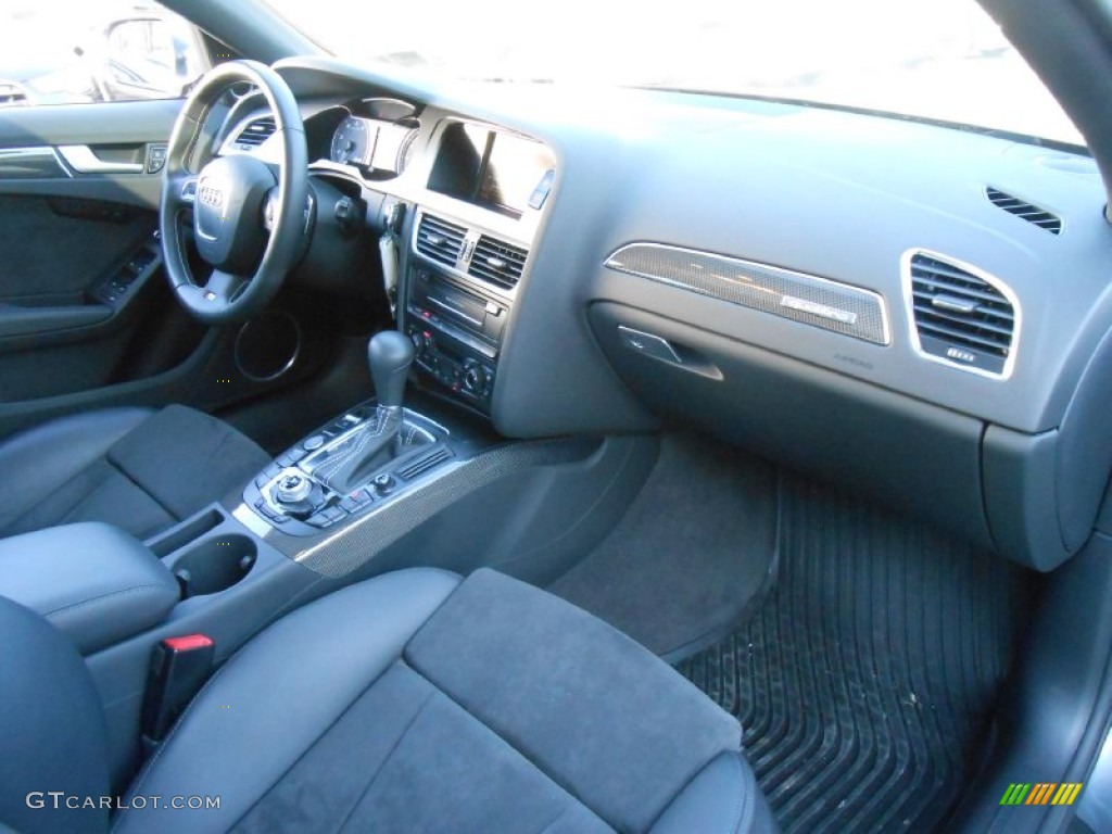 2012 Audi S4 3.0T quattro Sedan Black/Black Dashboard Photo #76334690