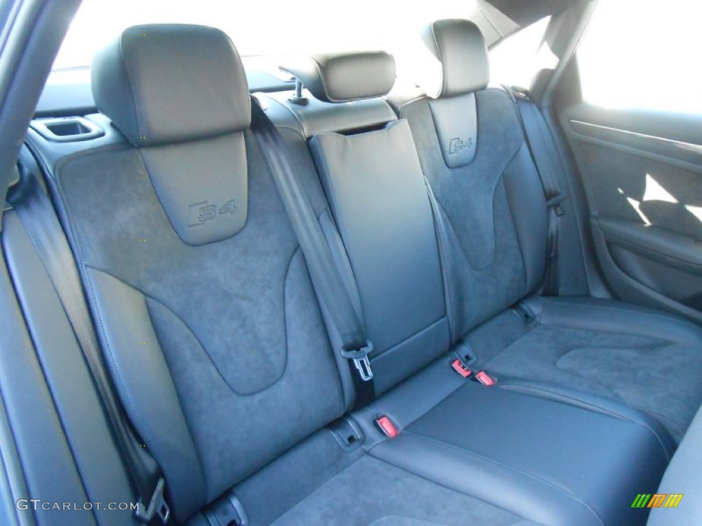 Black/Black Interior 2012 Audi S4 3.0T quattro Sedan Photo #76334758