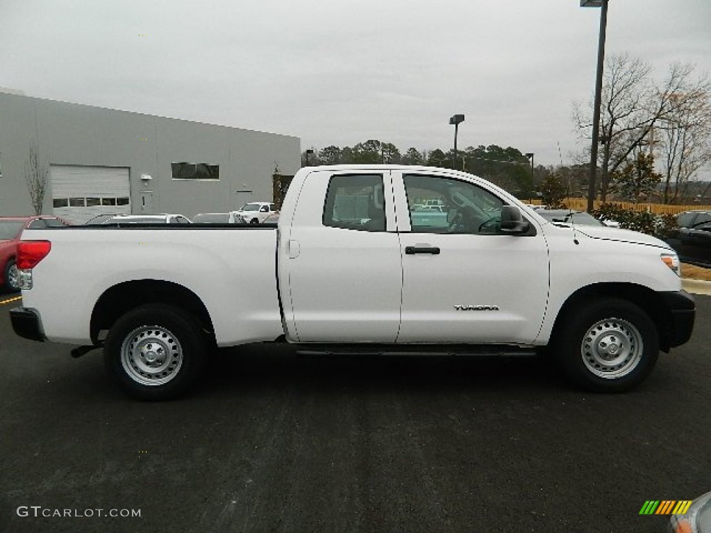 2011 Tundra Double Cab - Super White / Graphite Gray photo #2