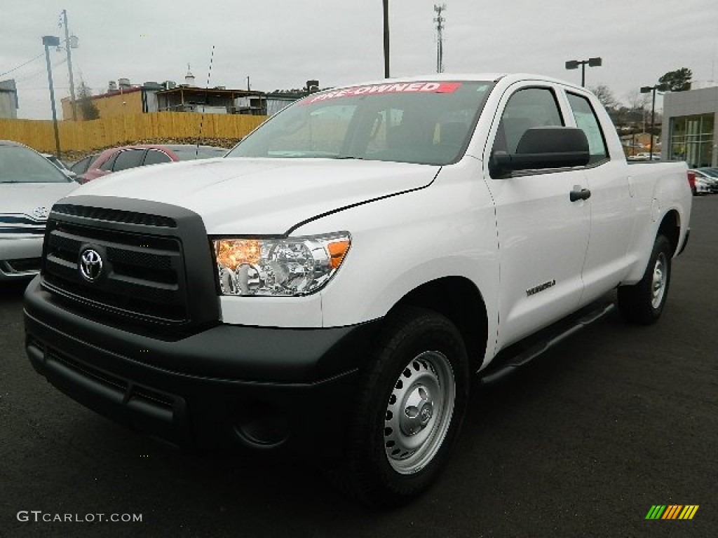 2011 Tundra Double Cab - Super White / Graphite Gray photo #7