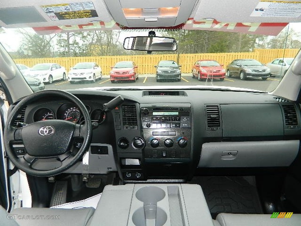 2011 Tundra Double Cab - Super White / Graphite Gray photo #15