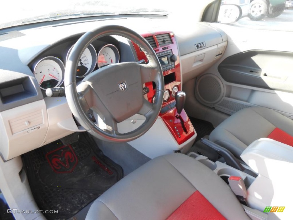 Pastel Slate Gray/Red Interior 2007 Dodge Caliber SXT Photo #76335287