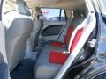 2007 Dodge Caliber Pastel Slate Gray/Red Interior Rear Seat Photo