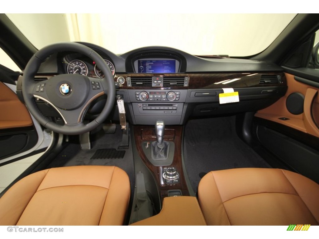 2013 3 Series 328i Convertible - Mineral White Metallic / Saddle Brown photo #4