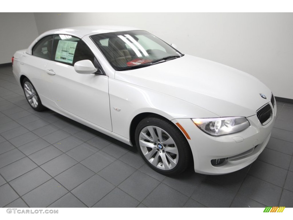 2013 3 Series 328i Convertible - Mineral White Metallic / Saddle Brown photo #8