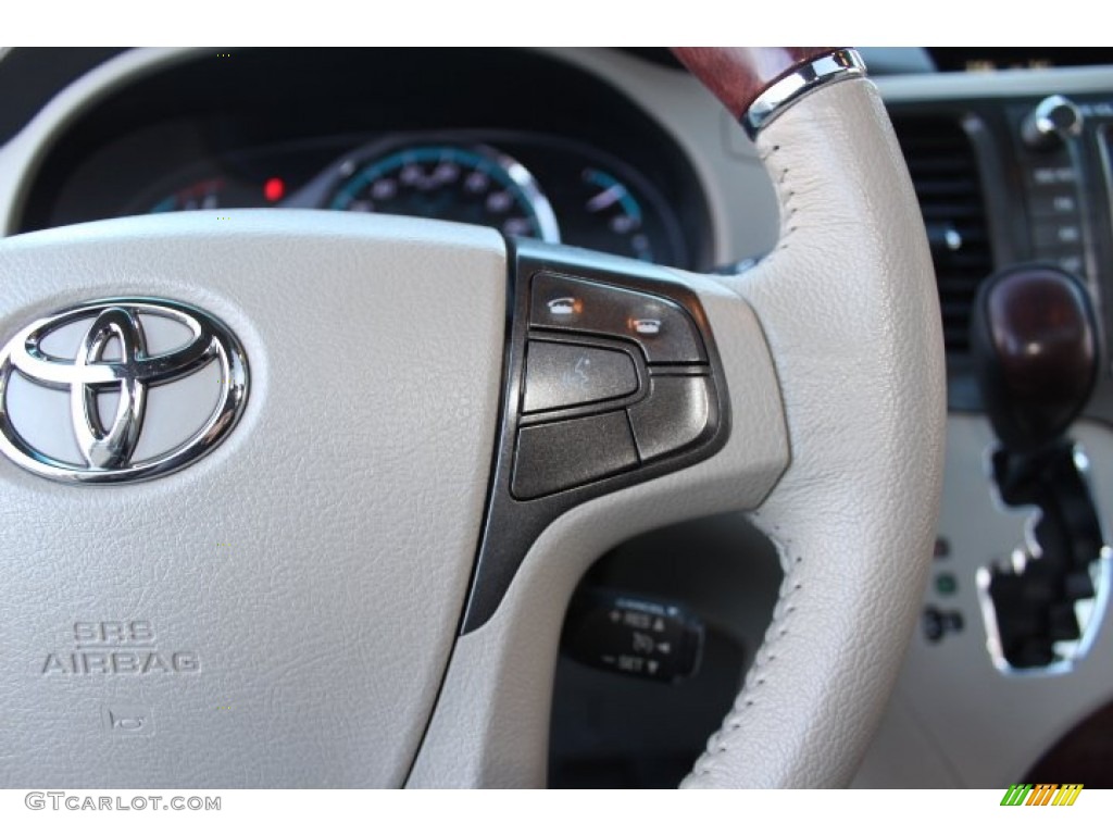 2011 Sienna Limited AWD - Blizzard White Pearl / Bisque photo #17