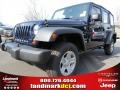 2013 True Blue Pearl Jeep Wrangler Unlimited Sport 4x4  photo #1