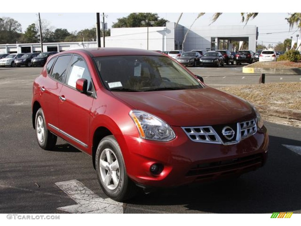 2013 Rogue S - Cayenne Red / Black photo #1