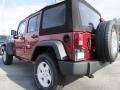 2013 Deep Cherry Red Crystal Pearl Jeep Wrangler Unlimited Sport S 4x4  photo #2