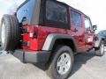 2013 Deep Cherry Red Crystal Pearl Jeep Wrangler Unlimited Sport S 4x4  photo #3