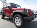 2013 Deep Cherry Red Crystal Pearl Jeep Wrangler Unlimited Sport S 4x4  photo #4